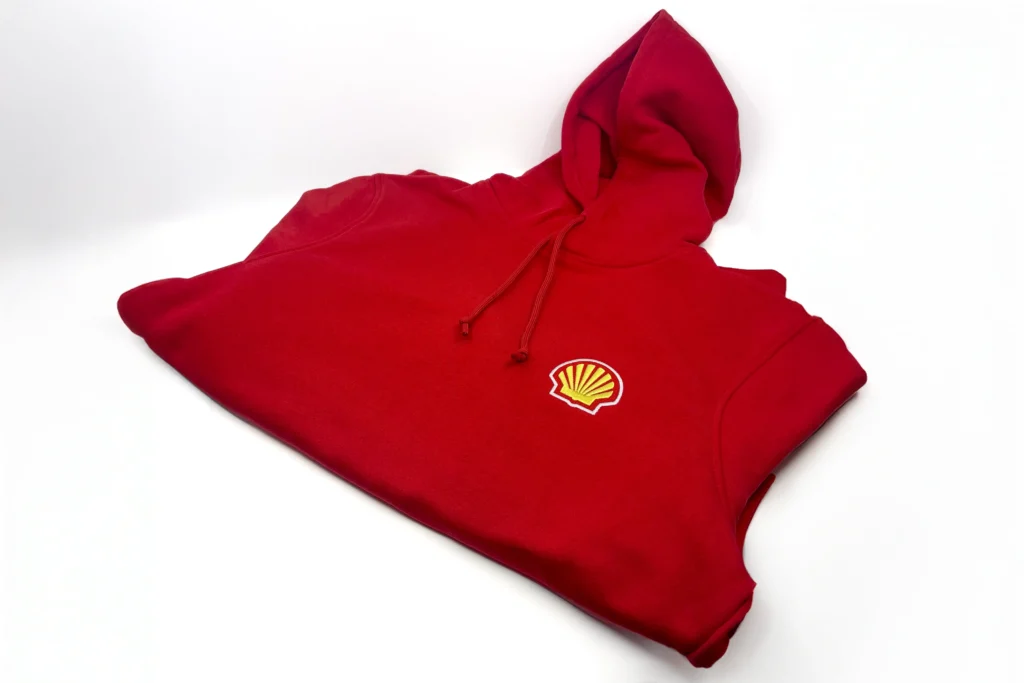 Shell sweater met borduring