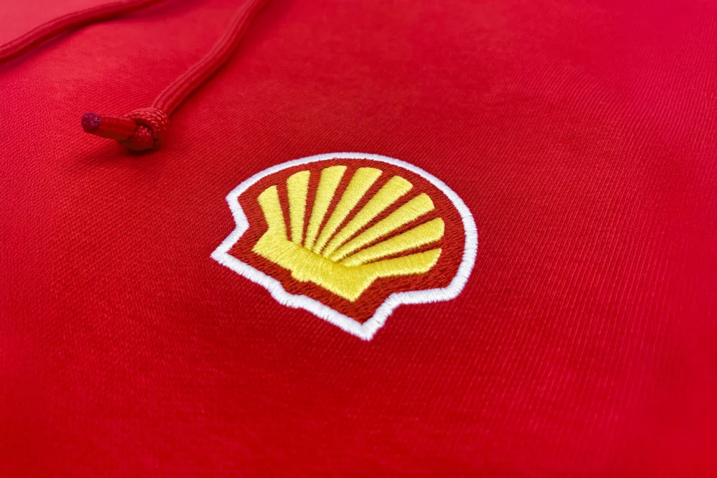 Shell sweater met borduring