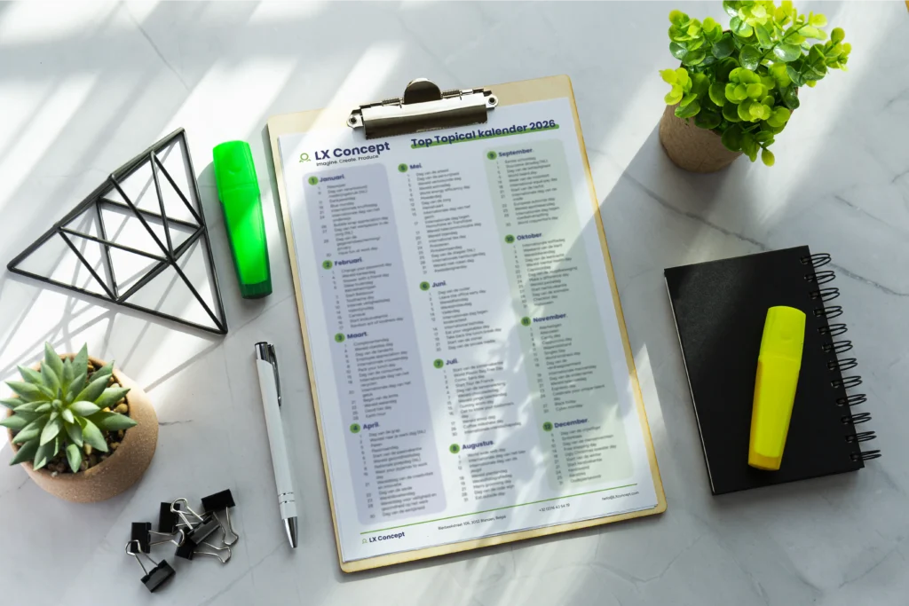Top Topical kalender 2026