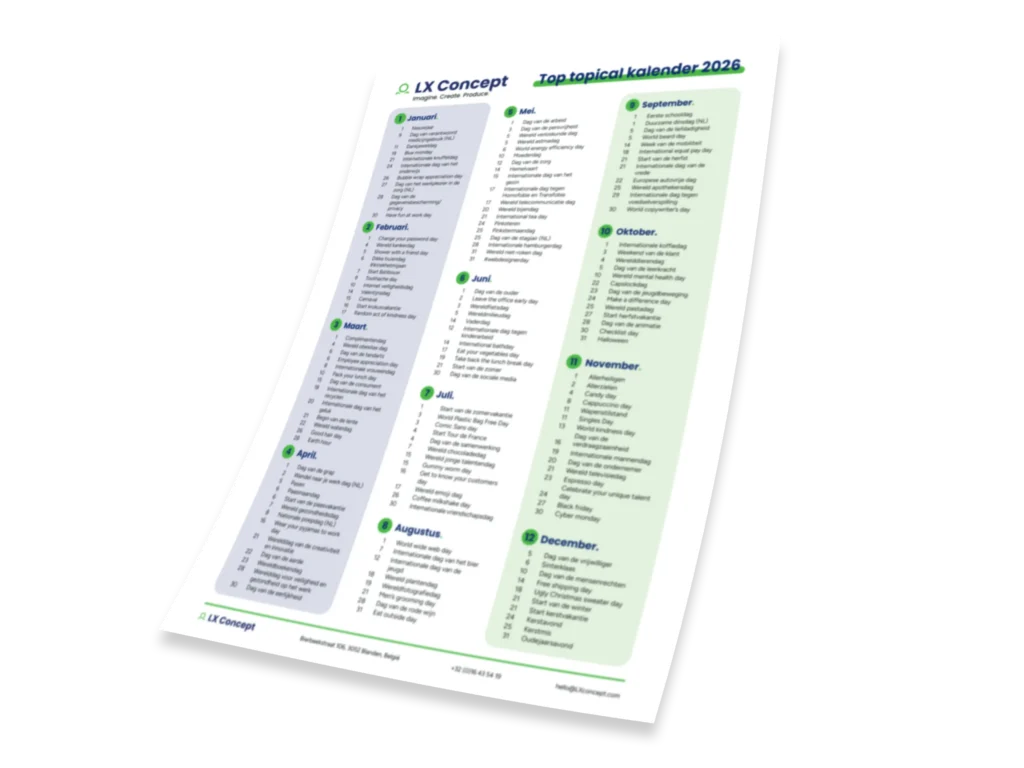 TopTopical kalender 2026