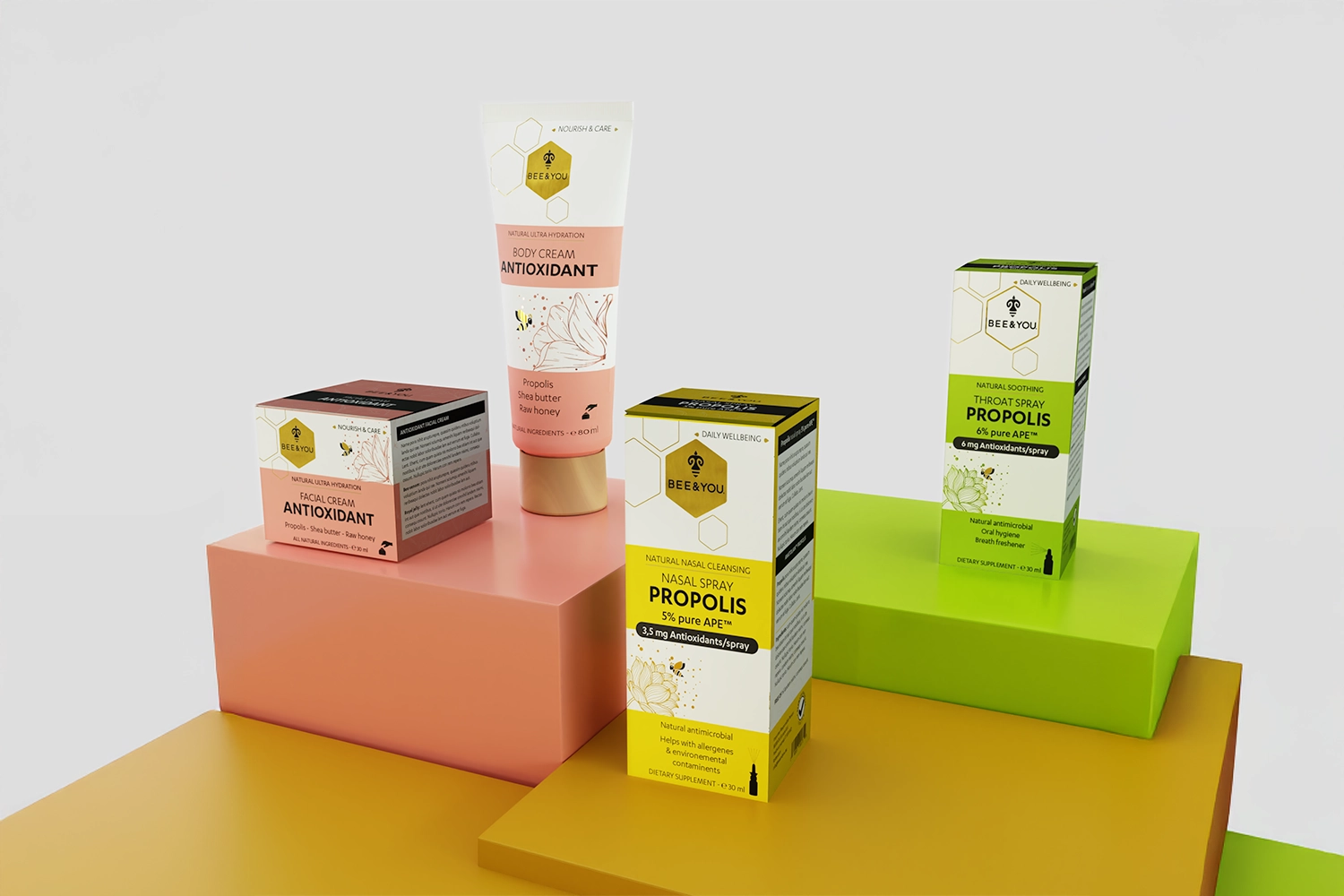 LXP3845 Bee&You brand identity_mockup 1